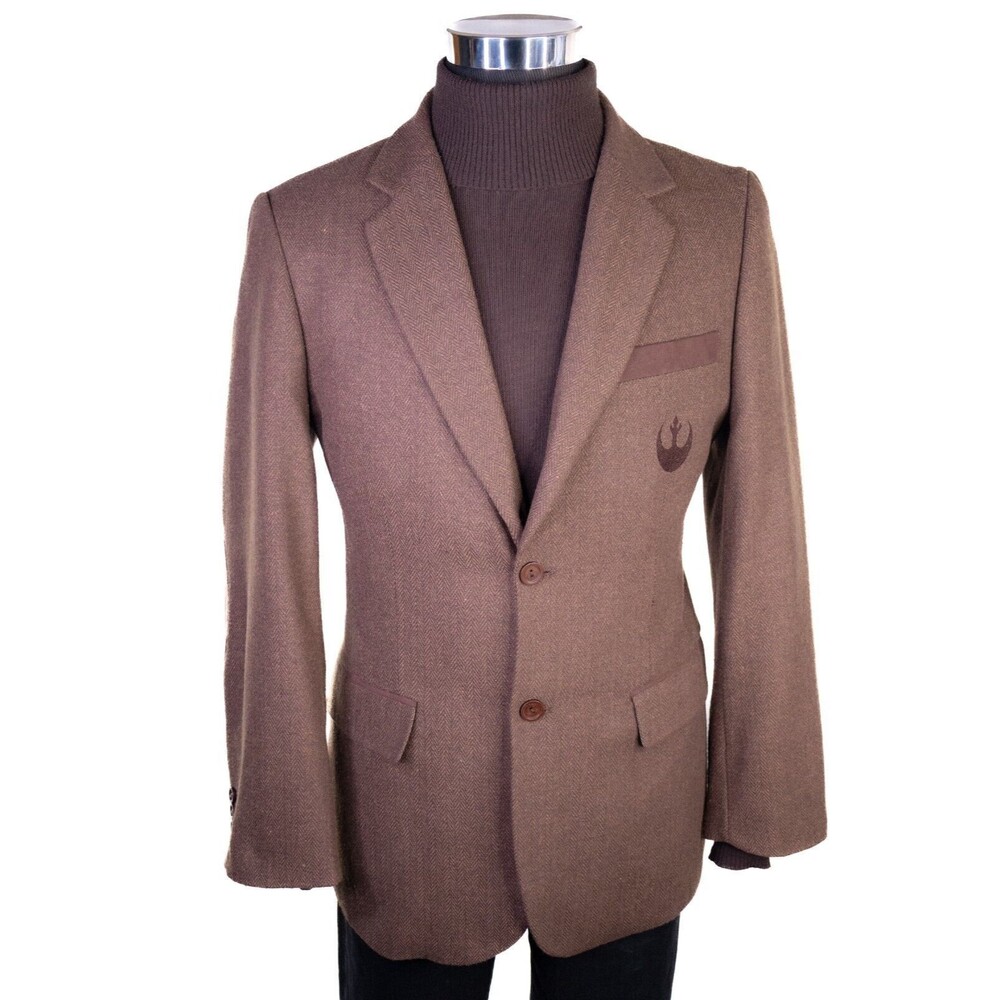 Star Wars Chewbacca M (40) Suit Jacket By Robe Factory Brown Blazer Sports Coat - Picture 2 of 14